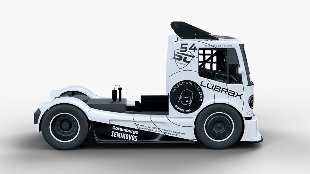 Pilotos do Time Lubrax levam movimento Violência Sexual Zero para Interlagos – Copa Truck