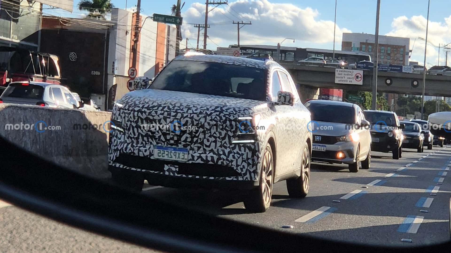 CAOA Changan CS75 flagrado no Brasil será rival do Tiggo 8