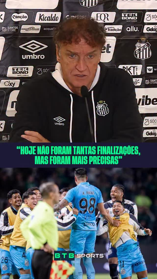 EVOLUÇÃO DA EQUIPE! 🚨 Cuca comentou sobre a evolução da efetividade da equipe do Santos nas últimas partidas. 📹
____ ⁣
⁣⚠️‎ Fique por dentro de TUDO que acontece com seu TIME DE FUTEBOL ⚠️
⁣
⁣👉🏼‎ Siga‎ @btbsportsbr #santos #cuca #copadobrasil #futebolbrasileiro #futebol