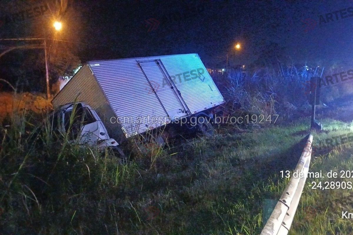 Cavalo morre atropelado por caminhão em rodovia no litoral de SP