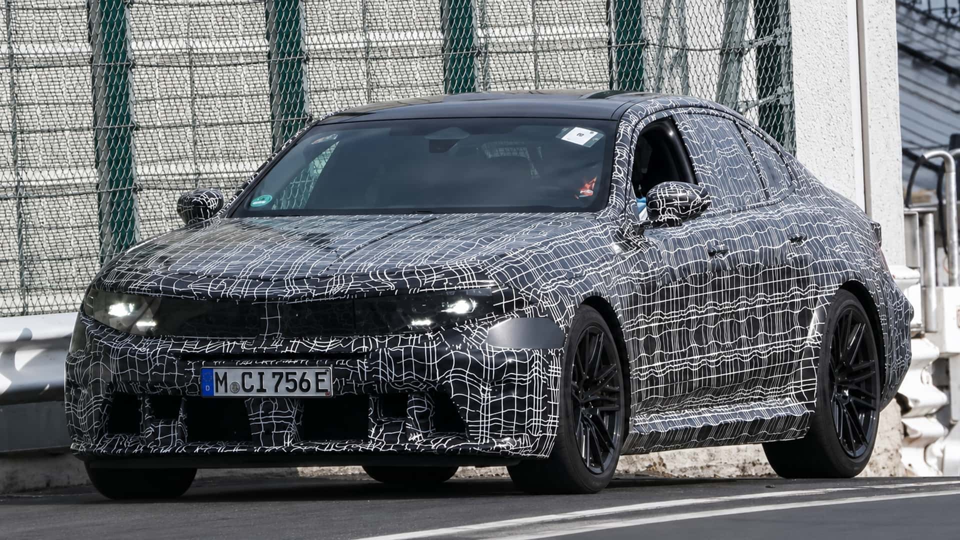Flagra mostra os novos BMW M5 e M3 elétricos