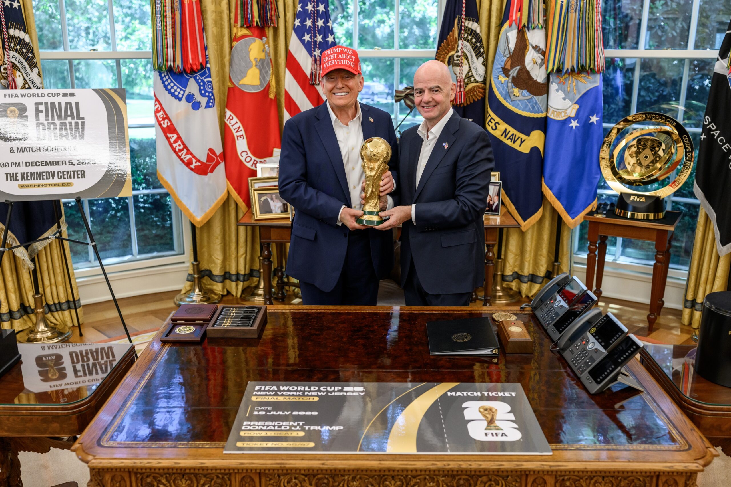 Trump assistirá no domingo à final da Copa do Mundo