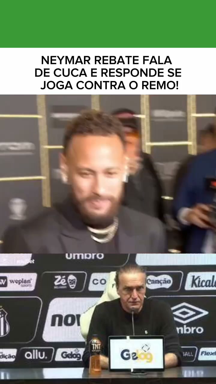 Neymar rebate fala de cura e responde se jogar contra o Remo! #esporteviral …