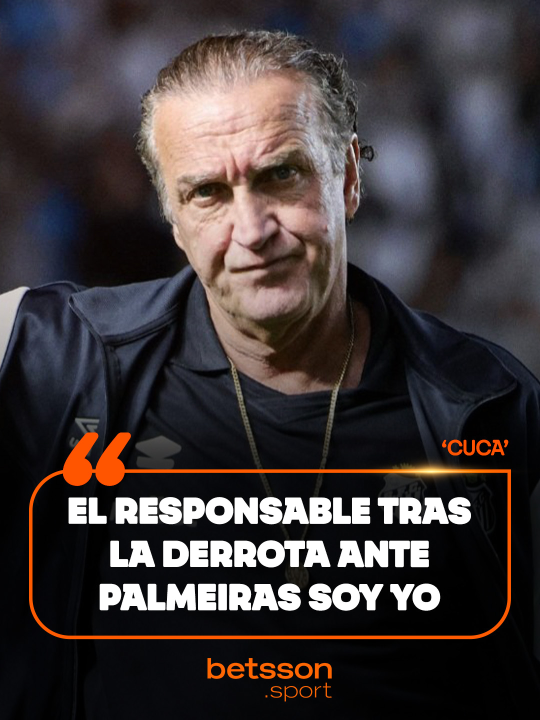 Cuca asume 💥 Cuca no se escondió tras la dura derrota de Santos ante Palmeiras. El técnico asumió públicamente la mayor responsabilidad por el contundente 3-0 y dejó una frase que resume el golpe: “Asumo la mayor responsabilidad de la derrota”. #Santos #Palmeiras #FutbolBrasileño #Futbol #Cuca