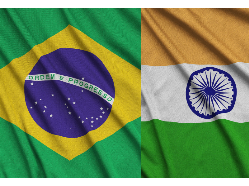 Comércio Brasil-Índia cresce 82% nos últimos anos e alta nas relações comerciais precede avanço nas negociações com o Mercosul