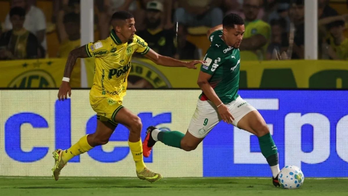 Palmeiras empata com Mirassol e vê Flamengo se aproximar