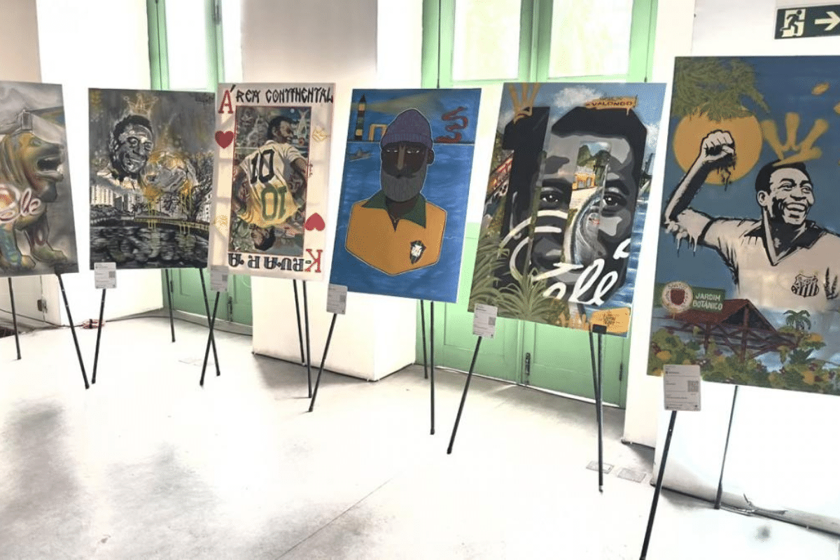 O Rei em Cores: Pelé, Santos e Arte Urbana