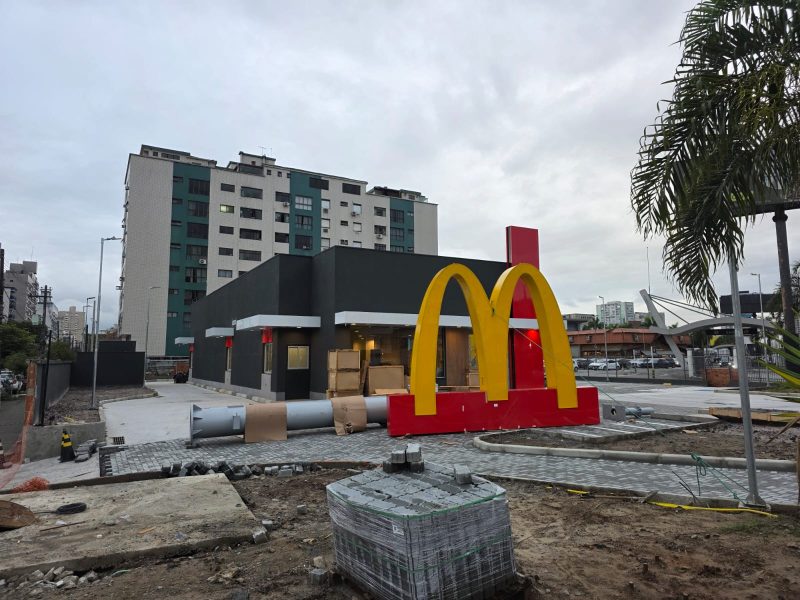 Santos ganhará nova unidade da rede de lanchonetes McDonalds