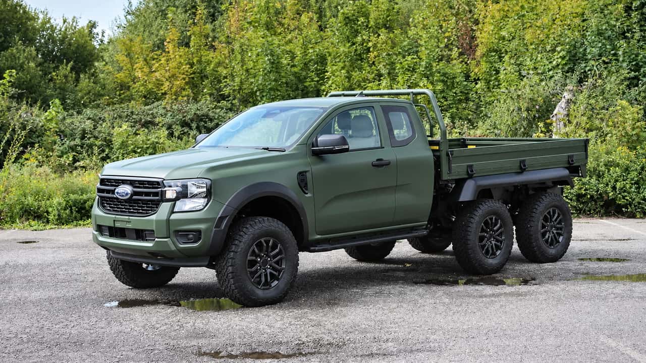 Ford Ranger 6×6, uma invenção para as forças armadas britânicas