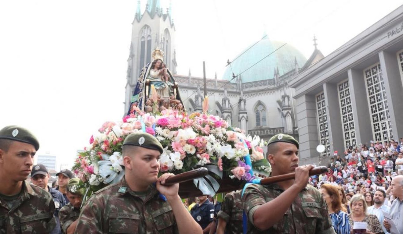 Festa da Padroeira de Santos tem transmissão ao vivo na Santa Cecília TV