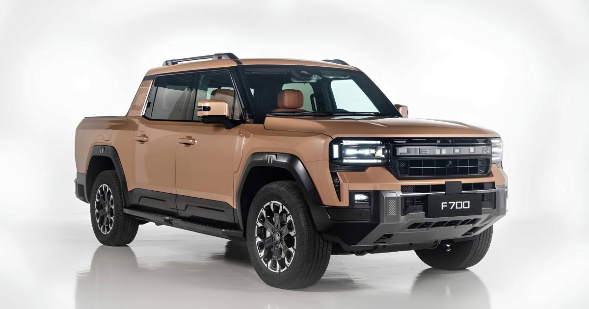 Jetour registra picape F700 no Brasil com 904 cv e até 1.300 km de autonomia