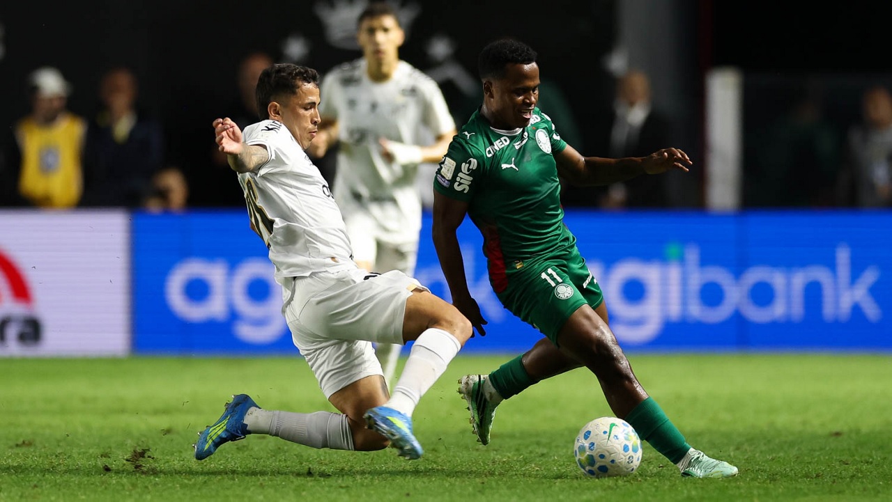 Empate do Palmeiras com o Santos dá ao Flamengo chance de abrir vantagem