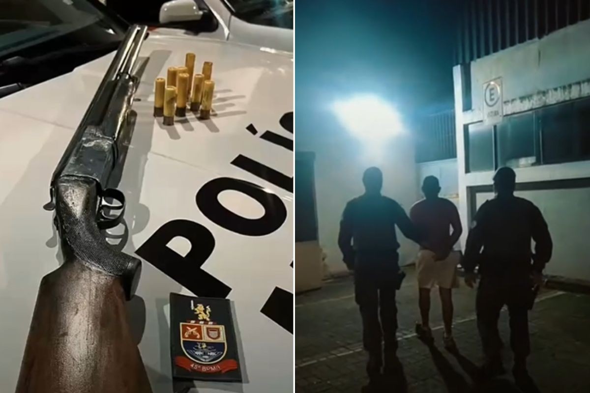 Homem preso em Praia Grande: atirou na casa da ex e violou medida